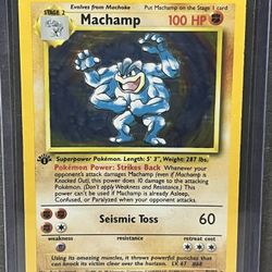 Machamp Base Set 8/102 Holo 1st Edition