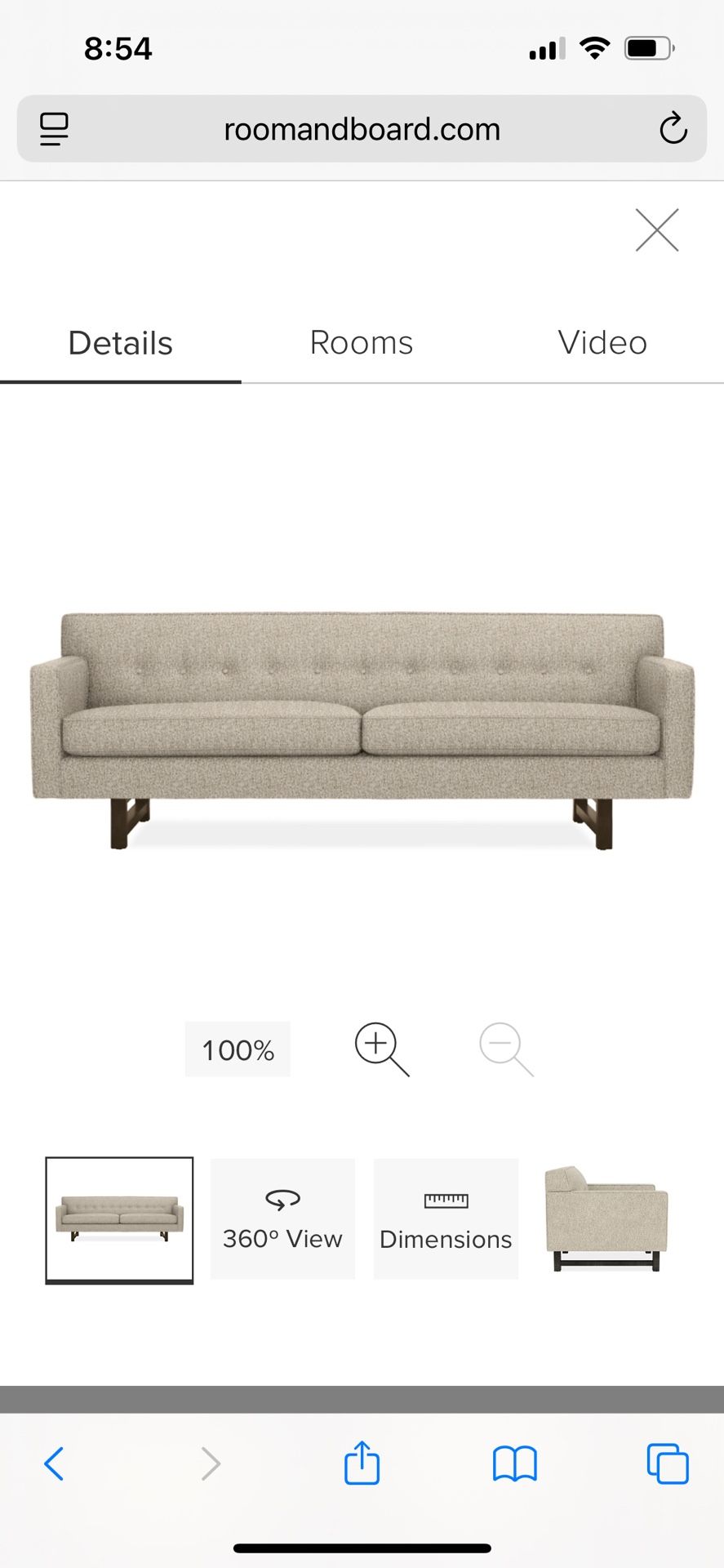 Mid Century Modern Sofa From Room And Board