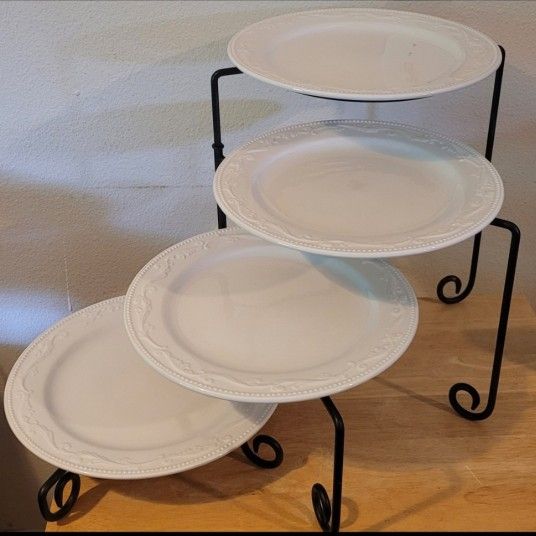 plates 4 tier adjustable buffet server