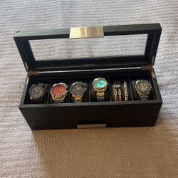 Luxury Watch Box With Valet Drawer 