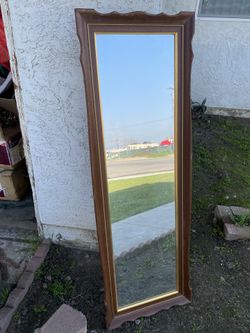 Wooden Body Mirror