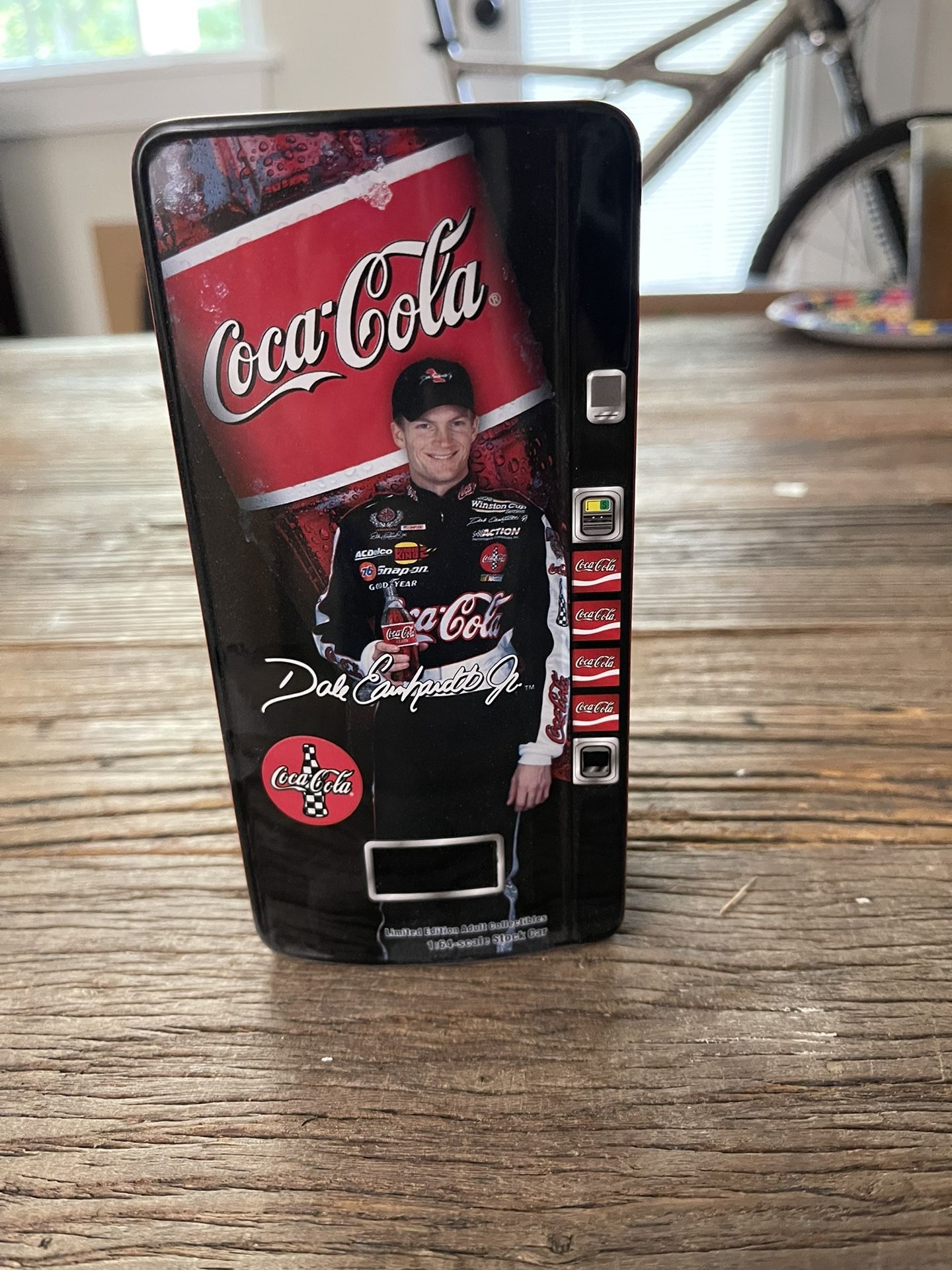 3. 1:64, 1998 Monty Carlo dale jr #1 polar bear in coke machine tin.