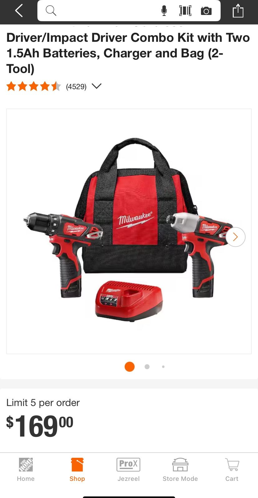 M12 Drill/impact Driver Combo Kit