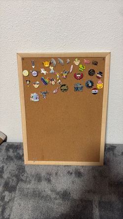 Cork-board and pins