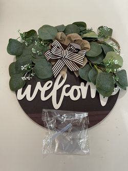 New 12” Floral Welcome Signs 