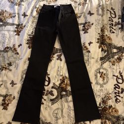 Black flare jeans