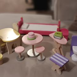 Wooden Kid Home Decor for Doll House