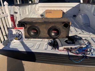Subwoofer 8 inch Box with Sony Amplifier and epicenter used for a few months only