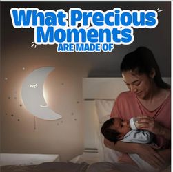 Moon Shaped Nursery Wall Night Light