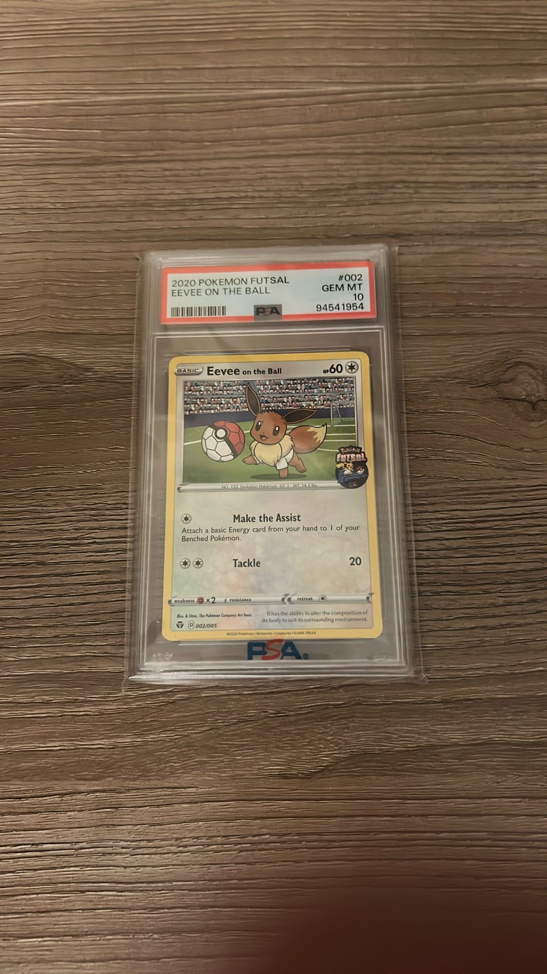 2020 Pokemon Futsal Evee On The Ball PSA 10