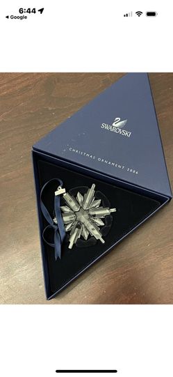 Swarovski Crystal Christmas Ornament Snowflake 2006 NIB