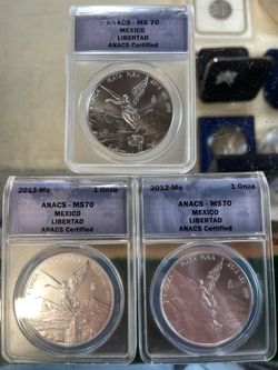 1oz silver libertads MS70