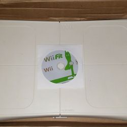 Nintendo Wii Fit Game And Balancing Board