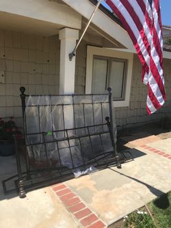 Metal Bed Frame Headboard and Footboard