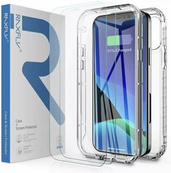 iPhone 12 Pro Case Clear 6.1 inch with 2 Pack Screen Protector