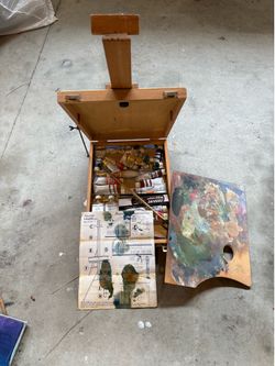 Stanrite number 500 aluminum easel painting kit
