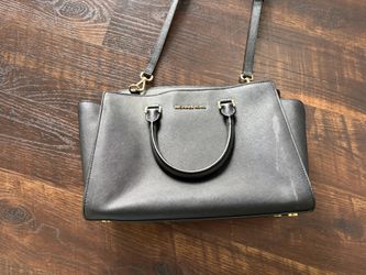 Michael Kors Large Black Leather Bag Crossbody