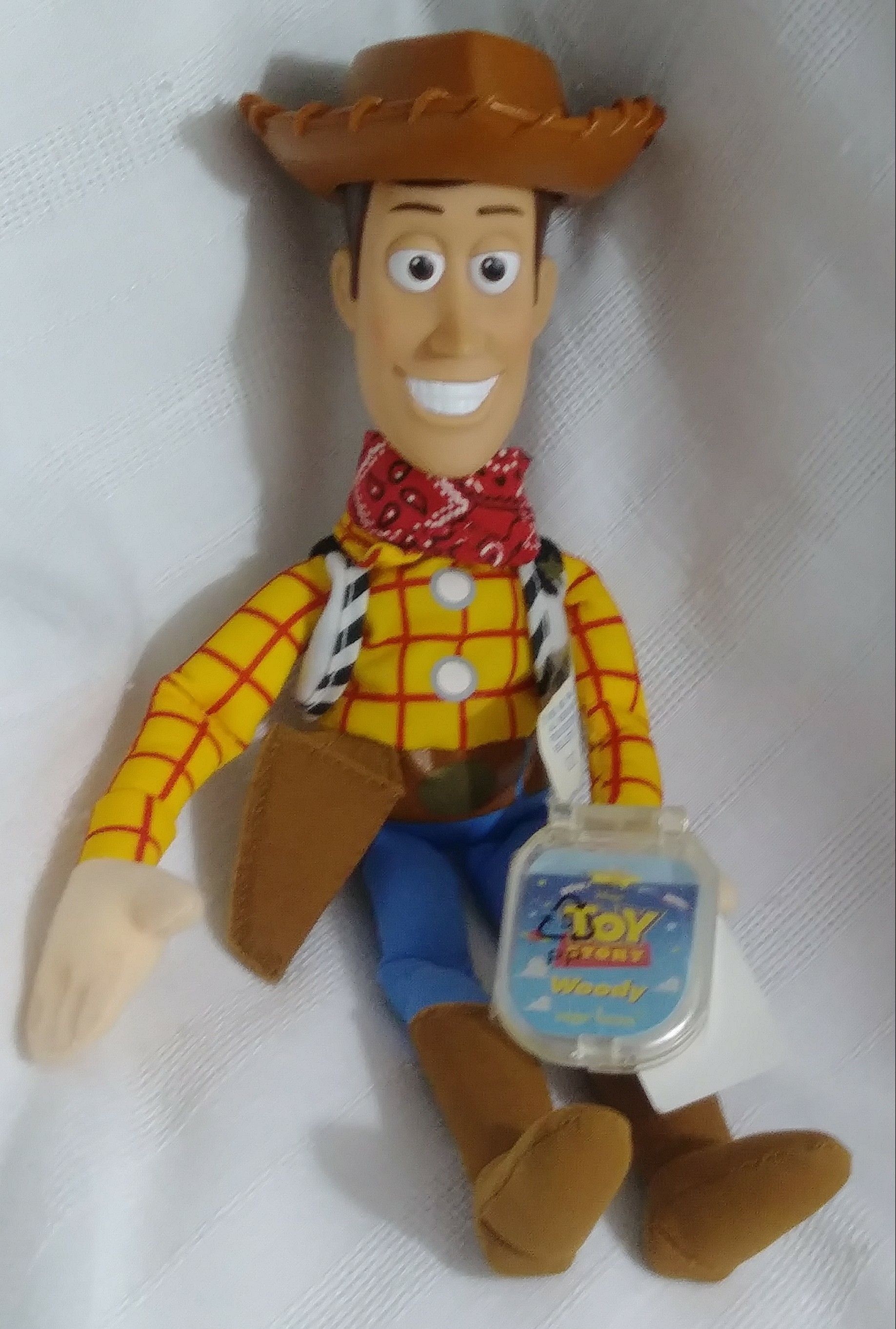 MATTEL Disney Pixar Toy Story 2 SHERIFF WOODY STAR BEAN Plush Doll