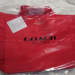 Red Coach Tote/ Purse / Weekend Bag