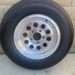 205/75R15 trailer tire and aluminum rim