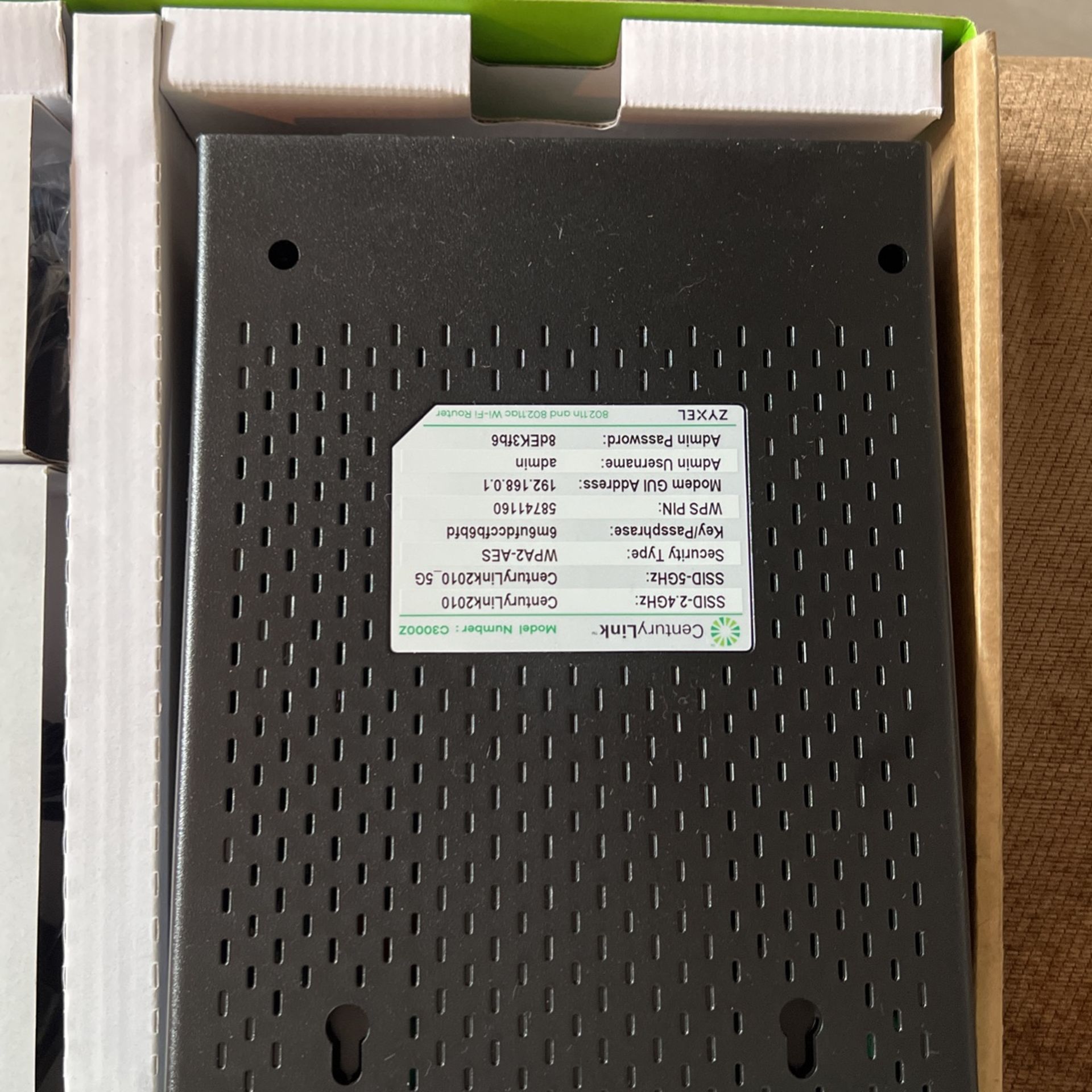Century Link C3000z Modem Router