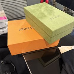 Authentic designer boxes and Dust Bags