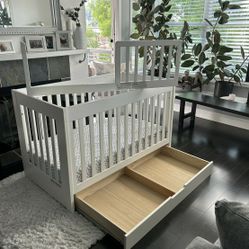 White Convertible Crib