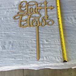 God Bless 18”wood Laser Cut Sign 