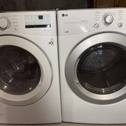 LG (hE) Front Loading Washing Machine And Dryer Set