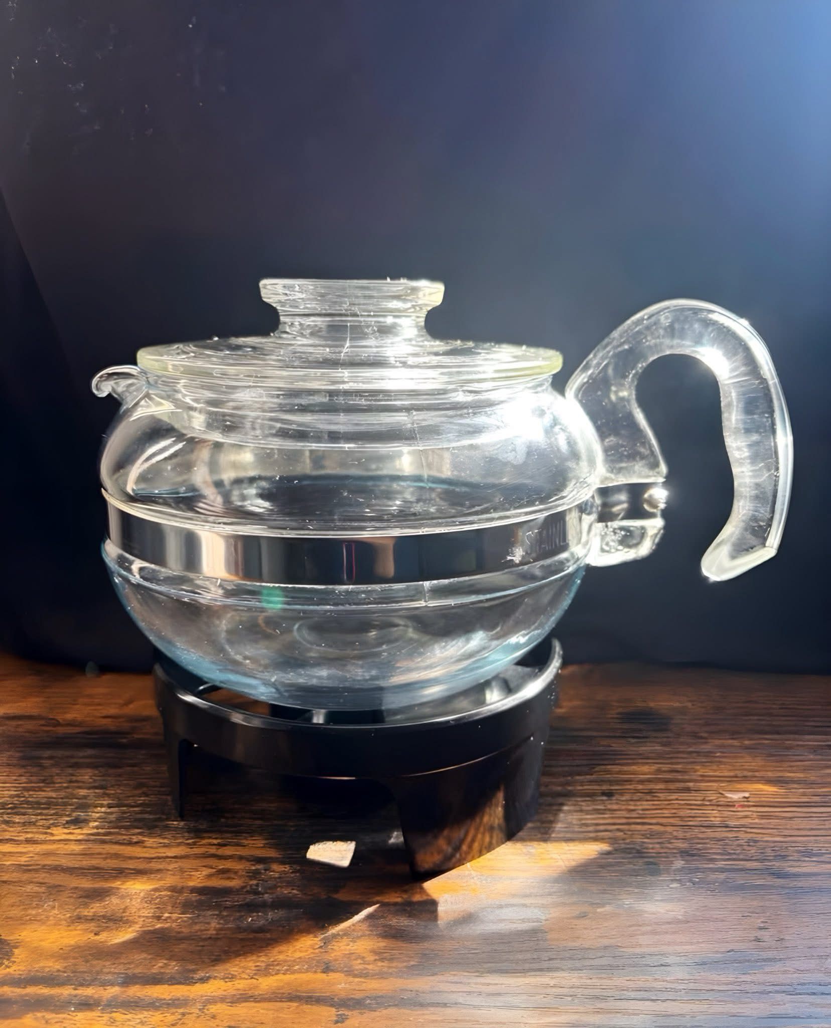 Vintage (1960's) Pyrex Glass Tea Pot 