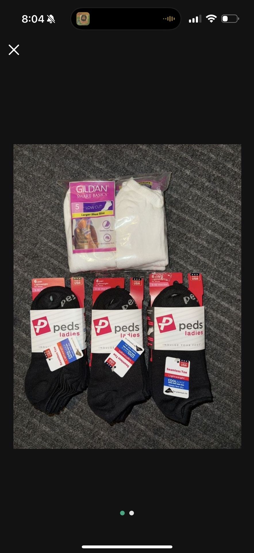 23 PAIRS OF WOMENS NO SHOW LOW CUT LIGHT WEIGHT SOCKS BLACK & WHITE SIZE 4-10