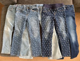 Girls Size 5/5T Jeans (all 5)