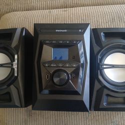 Black Web Radio And Speakers 