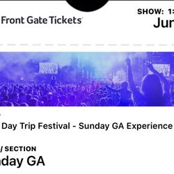 Sunday Day Trip Ticket 