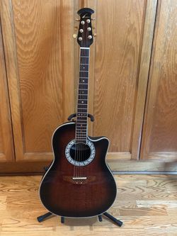 VTG ‘85 Ovation Ultra Deluxe Shallow Cutaway Model 1528-D Acoustic-Electric Guitar