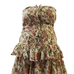 Floral Tube Top Dress