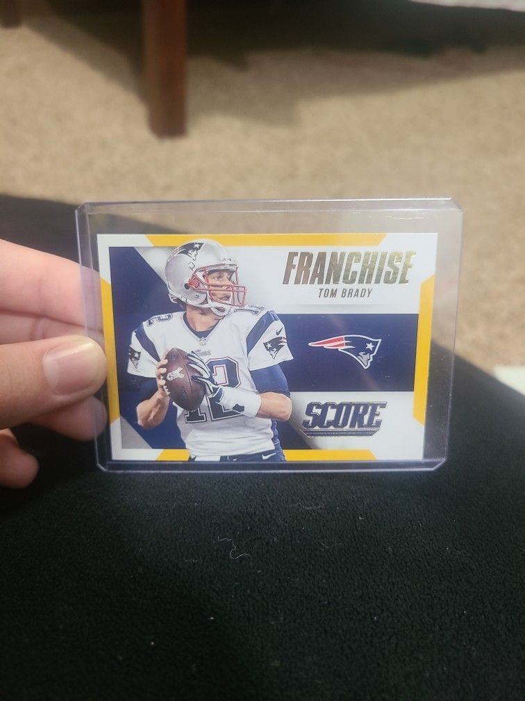 2015 Score Tom Brady Gold Franchise Insert