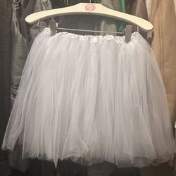  3 layer tutu 15 inch white