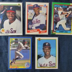 1990 Topps #692 SAMMY SOSA RC 312 Bowman 17 Upper Deck 558 Score 548 Fleer Rookie Lot