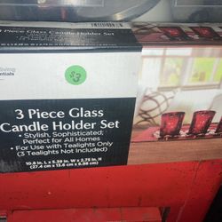3pc Candle Holder Set