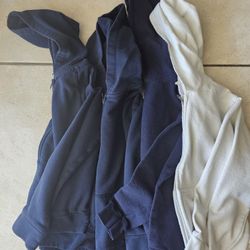 4 Uniform Zip Up Hoodie Size 7/8 And Medium 