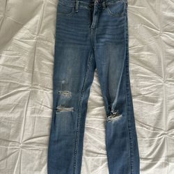 Abercrombie & Fitch high rise skinny jeans in blue, size 25 #highrise #denim