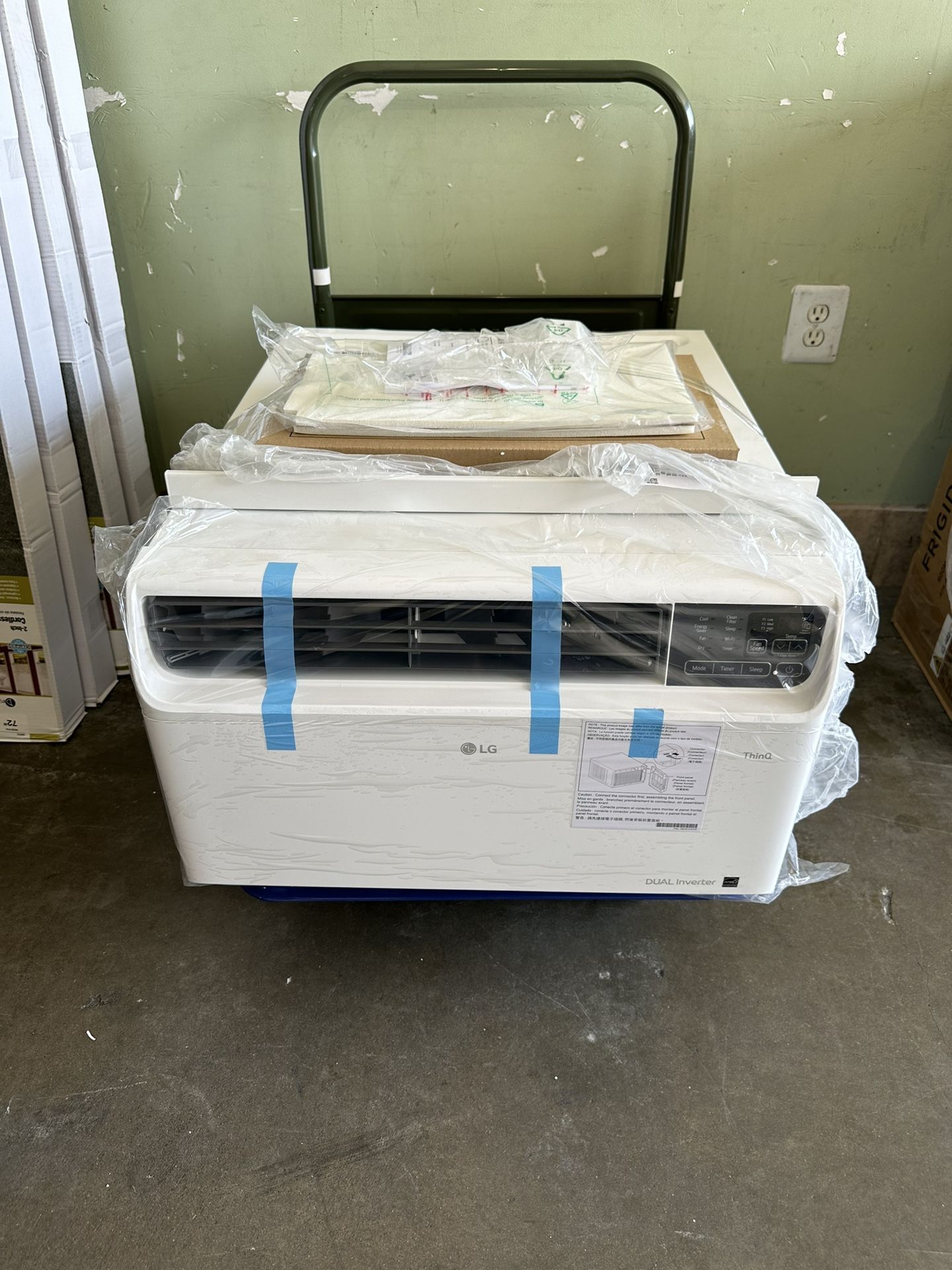 LG 12,000 BTU Dual Inverter Smart Window Air Conditioner LW1222IVSM Cools 550 Sq. Ft. with Remote, Wi-Fi Enabled