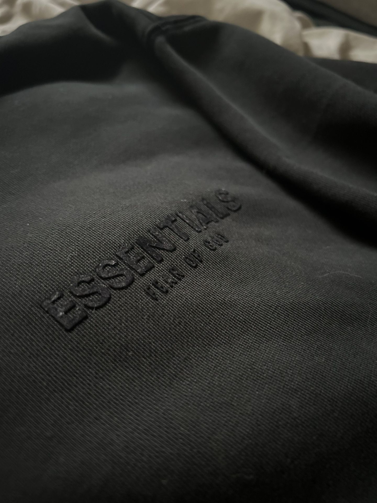 Black essentials hoodie