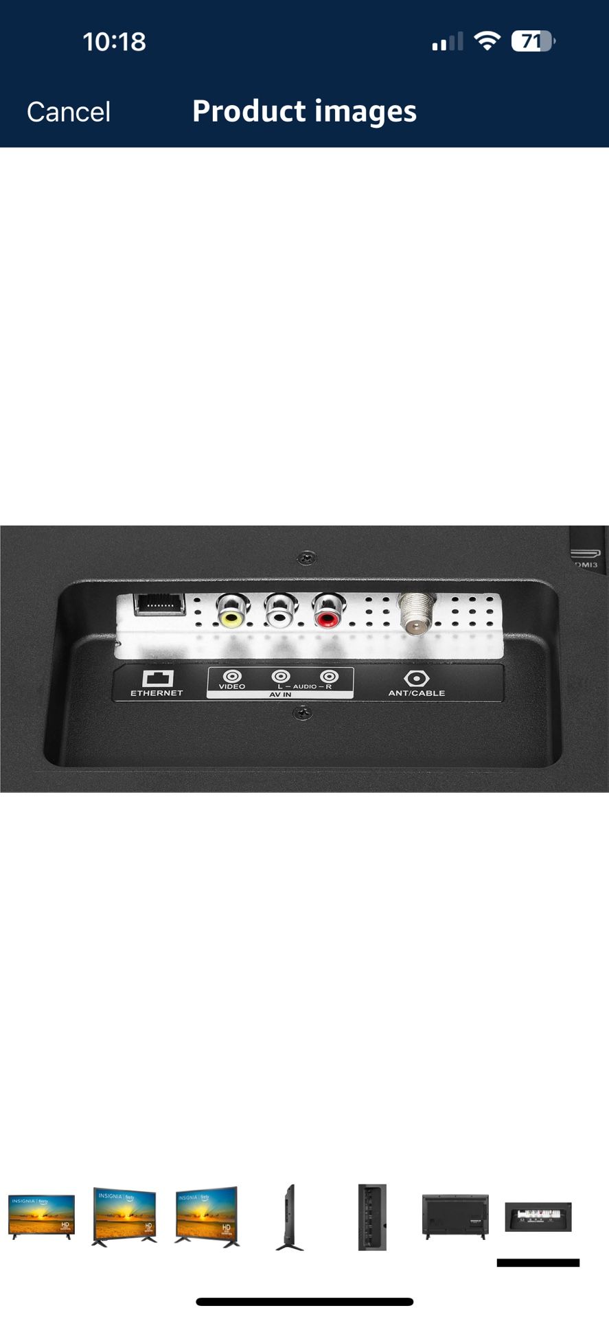 $100 INSIGNIA 32 inch Class F20 Series Smart HD 720p Fire TV with