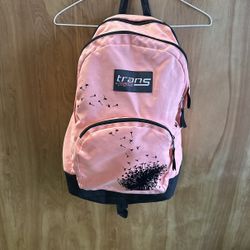 Backpack Unique With Embroidered Dandelion