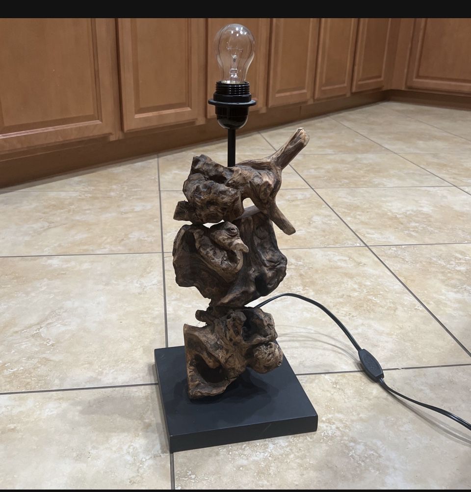 Mid century Modern  Drift Wood Lamp 