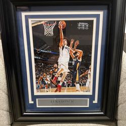 Luka Doncic Framed Signed Photo With Certificate Of Authenticity