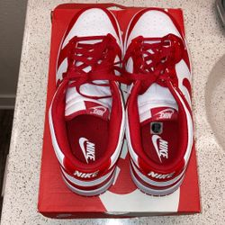 Brand New Nike Dunks Red & White 