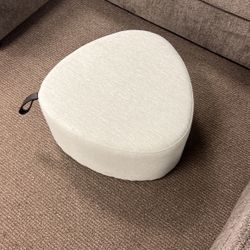 Mint Fabric Small Ottoman